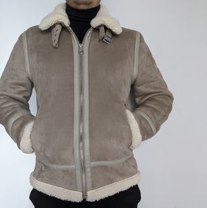 H&M Men's Faux Shearling-lined Jacket - Medium